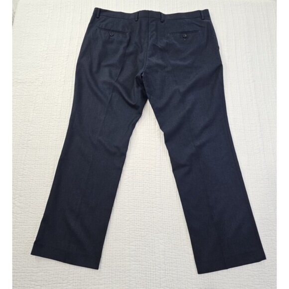 Tommy Hilfiger Dress Pants Men's 42x30 Navy Blue Modern Flex Stretch Chambray - Picture 2 of 14